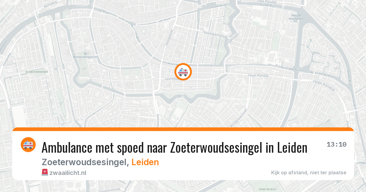 Ambulance met spoed naar Zoeterwoudsesingel in Leiden — 12 feb 2026