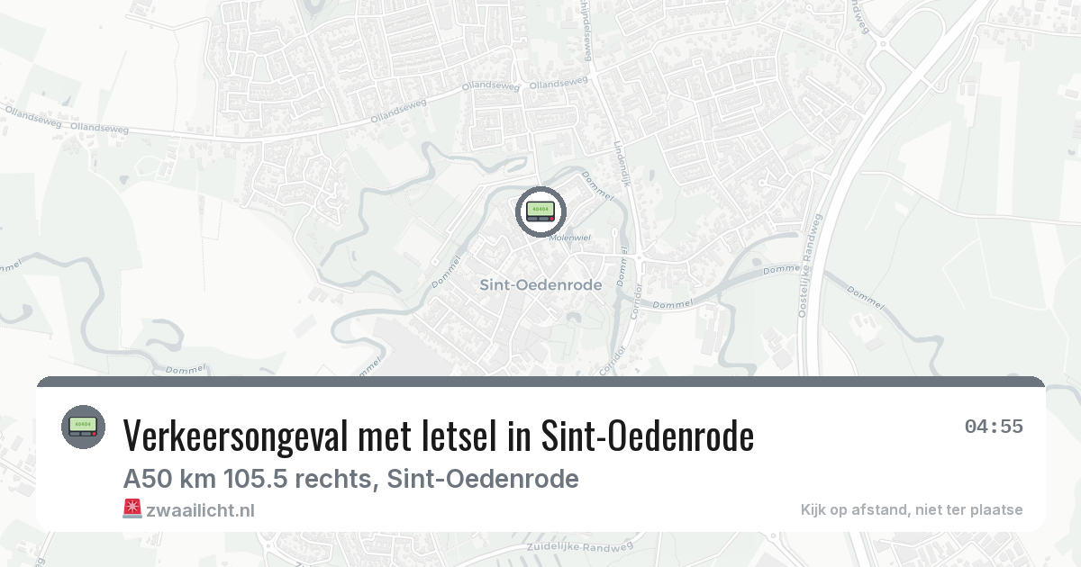 Verkeersongeval met letsel in Sint-Oedenrode — 15 feb 2026