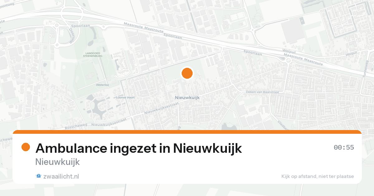 Ambulance ingezet in Nieuwkuijk — 30 jan 2026