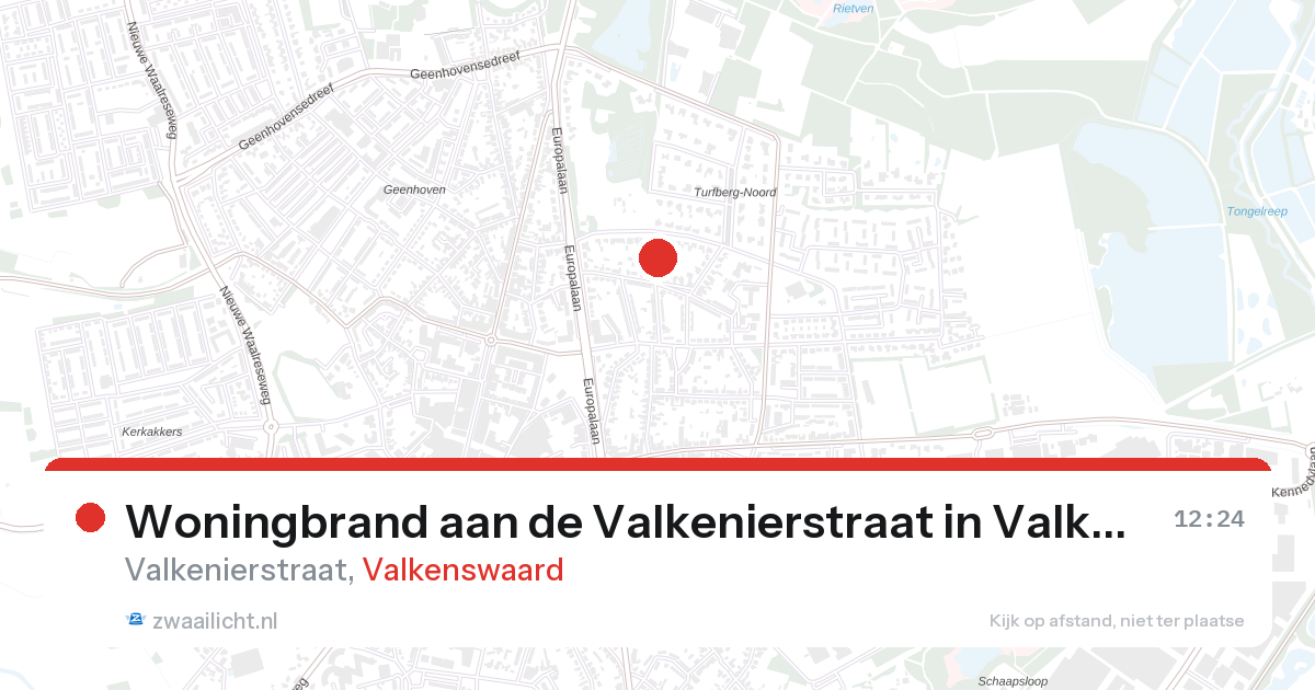 Woningbrand aan de Valkenierstraat in Valkenswaard — 28 aug 2026