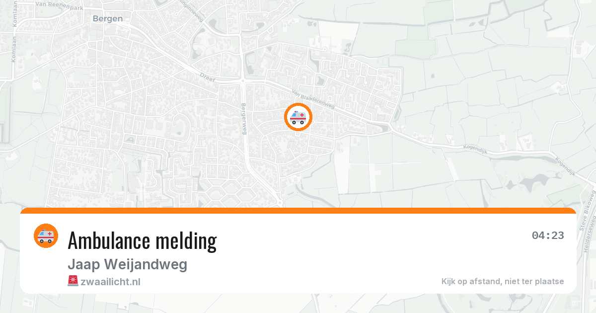 Ambulance melding — 8 mei 2026