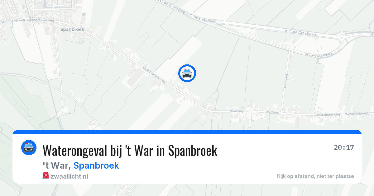 Waterongeval bij 't War in Spanbroek — 10 apr 2026
