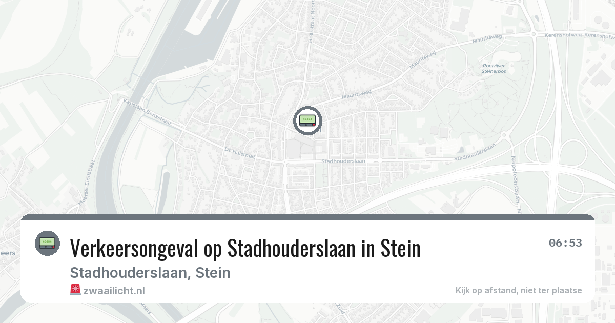 Verkeersongeval op Stadhouderslaan in Stein — 26 mrt 2026