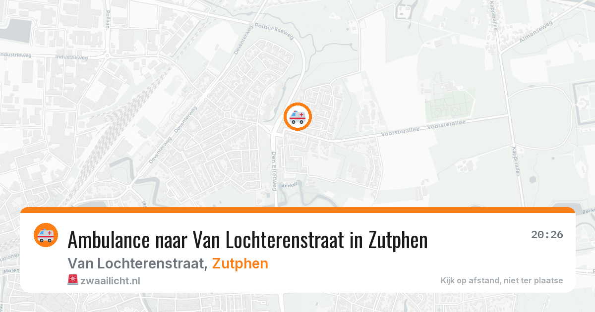 Ambulance naar Van Lochterenstraat in Zutphen — 10 jun 2026