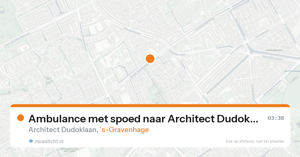 Ambulance met spoed naar Architect Dudoklaan in 's-Gravenhage — 31 jan 2026
