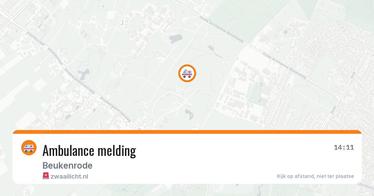 Ambulance melding — 30 jun 2026