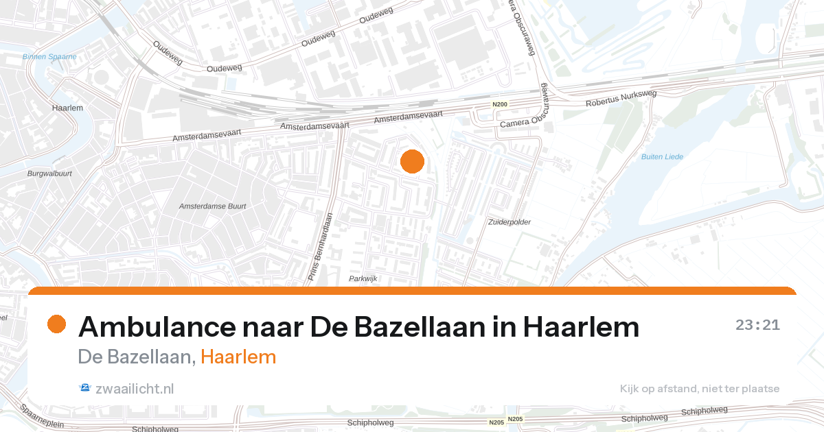 Ambulance naar De Bazellaan in Haarlem — 11 jun 2026