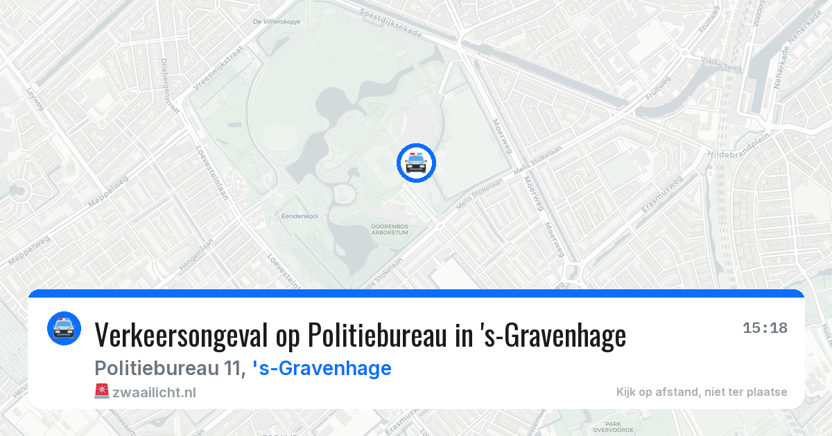 Verkeersongeval op Politiebureau in 's-Gravenhage — 25 apr 2026