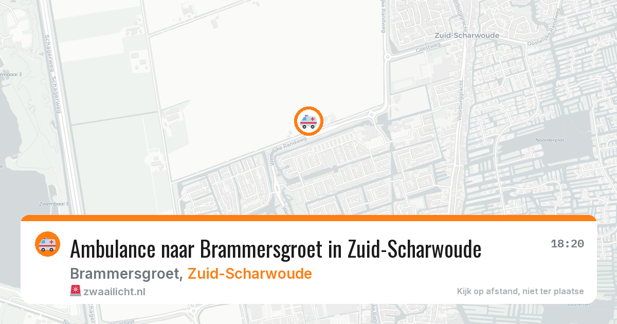 Ambulance naar Brammersgroet in Zuid-Scharwoude — 25 jun 2026