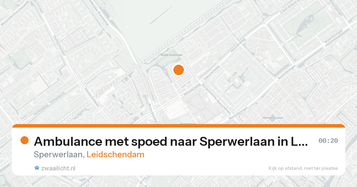Ambulance met spoed naar Sperwerlaan in Leidschendam — 7 mei 2026