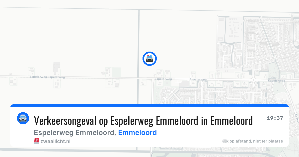 Verkeersongeval op Espelerweg Emmeloord in Emmeloord — 22 mrt 2026
