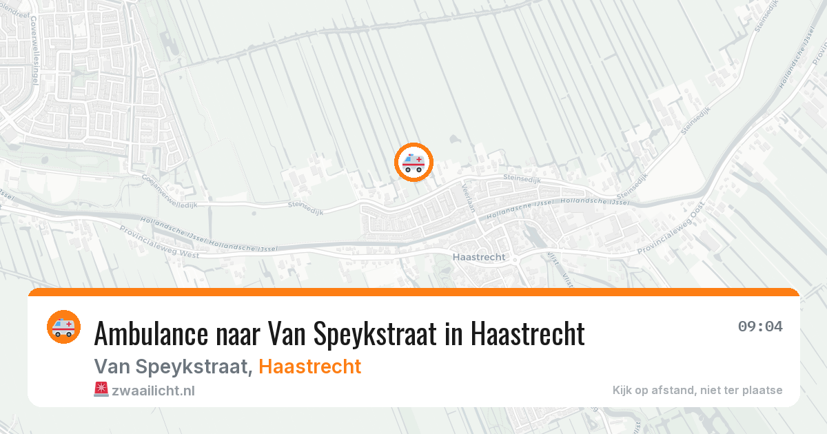Ambulance naar Van Speykstraat in Haastrecht — 23 jun 2026