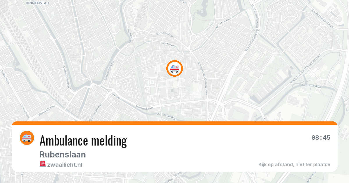 Ambulance melding — 24 mei 2026