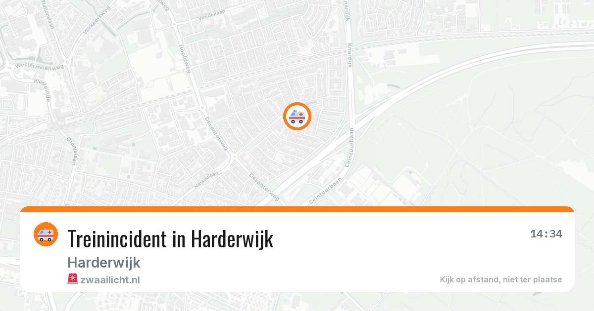 Treinincident in Harderwijk — 8 feb 2026