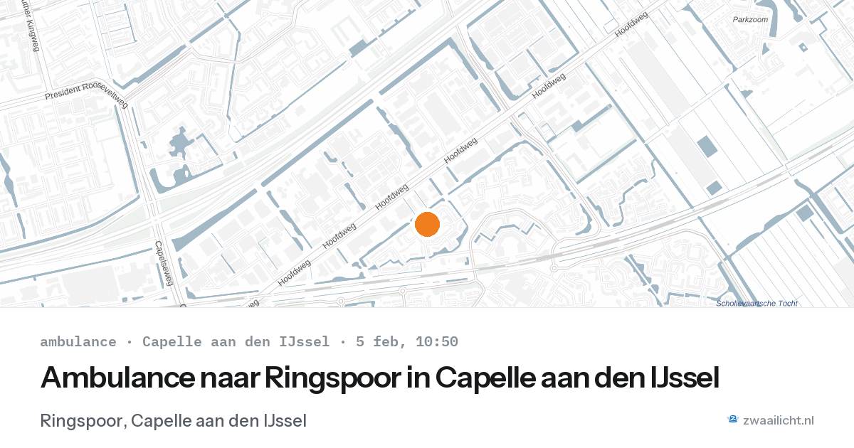 Ambulance naar Ringspoor in Capelle aan den IJssel — 5 feb 2026