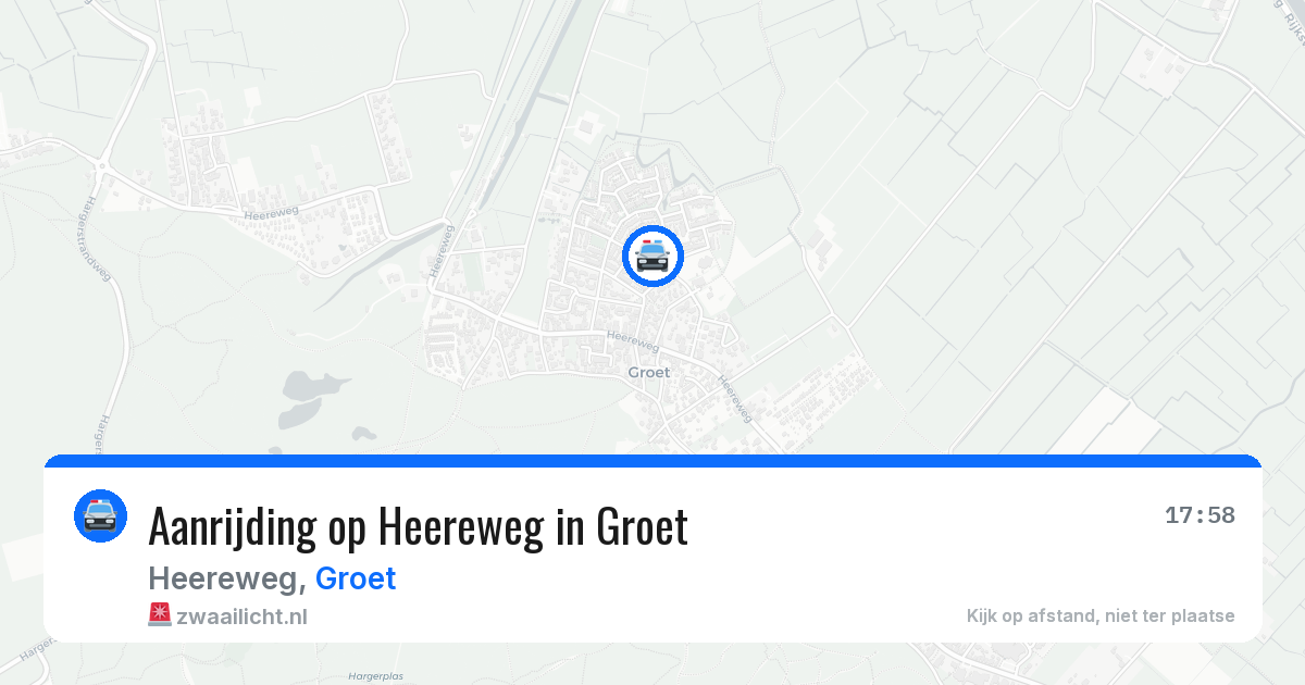 Aanrijding op Heereweg in Groet — 1 jun 2026