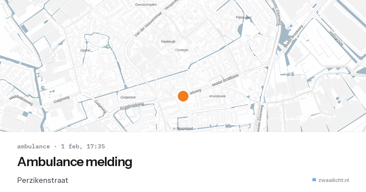 Ambulance melding — 1 feb 2026