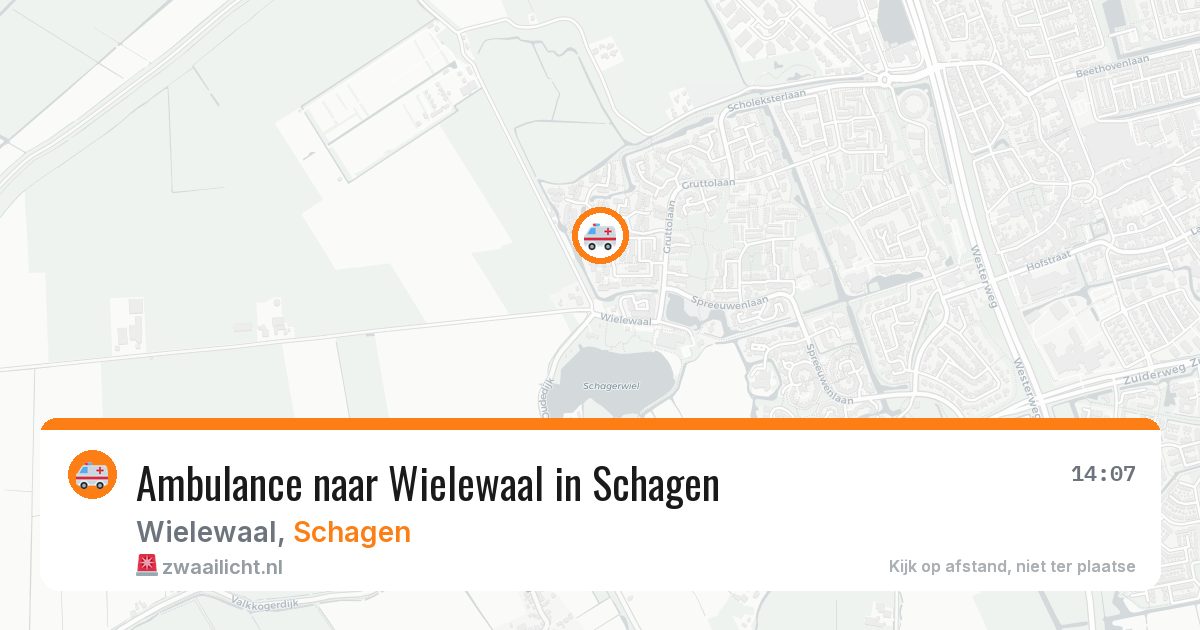 Ambulance naar Wielewaal in Schagen — 3 jul 2026