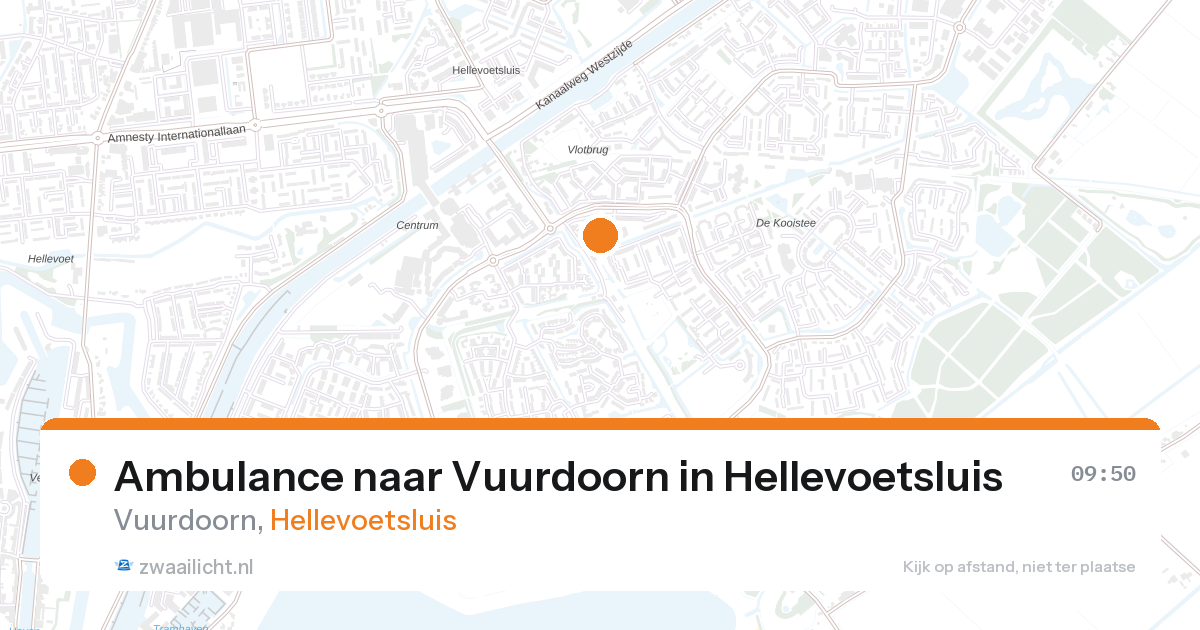 Ambulance naar Vuurdoorn in Hellevoetsluis — 13 jun 2026