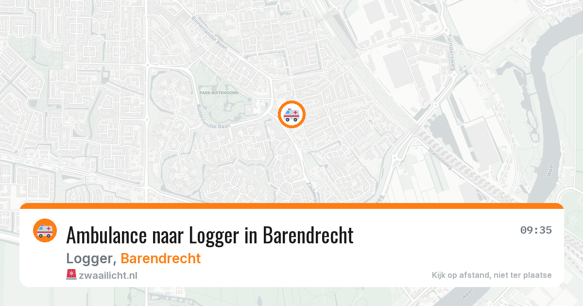 Ambulance naar Logger in Barendrecht — 1 aug 2026