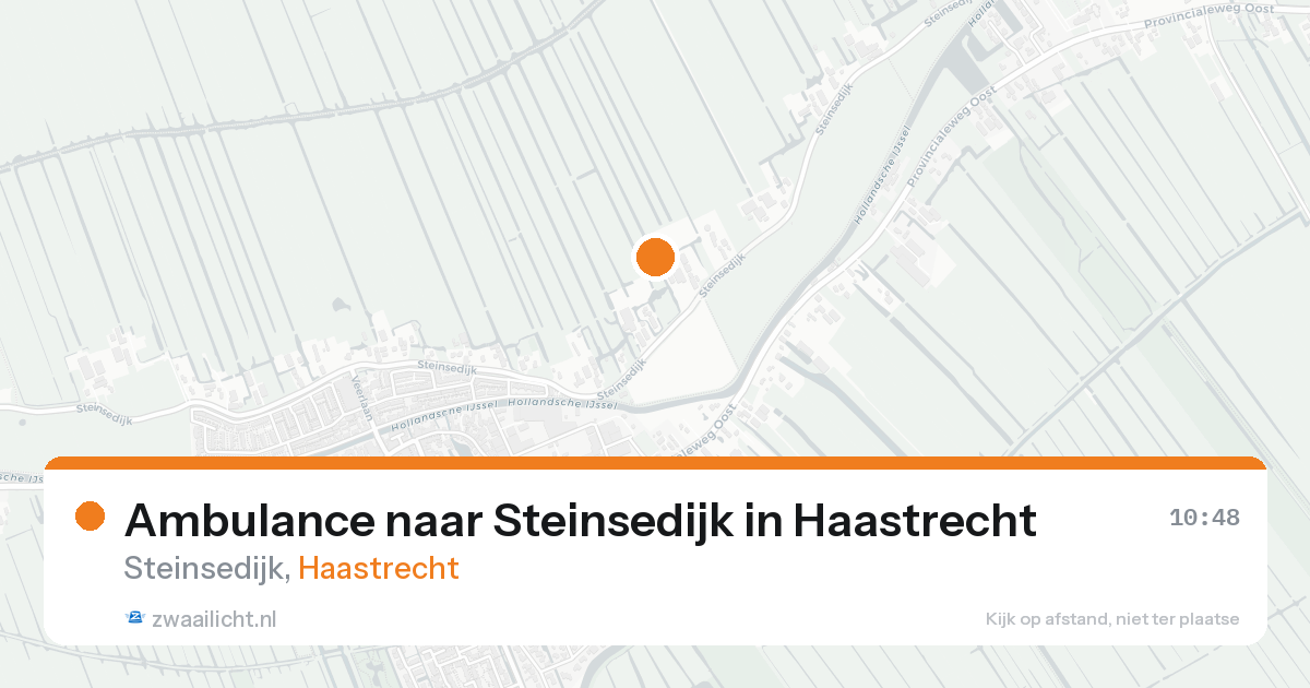 Ambulance naar Steinsedijk in Haastrecht — 18 aug 2026