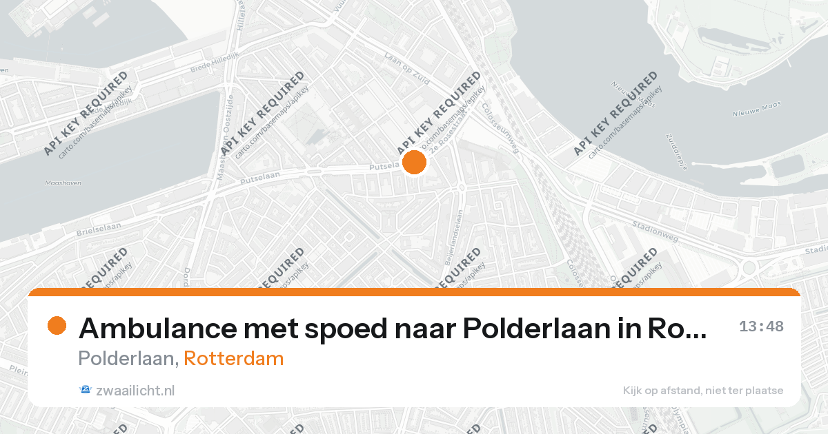 Ambulance met spoed naar Polderlaan in Rotterdam — 26 aug 2026