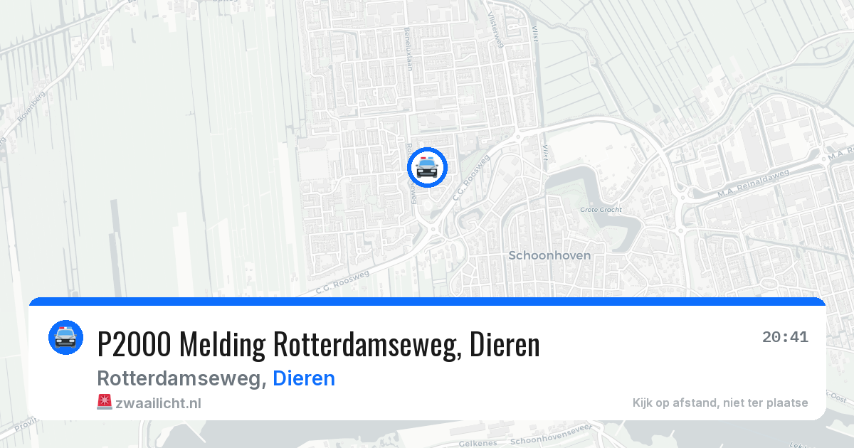 P2000 Melding Rotterdamseweg, Dieren — 21 mei 2026