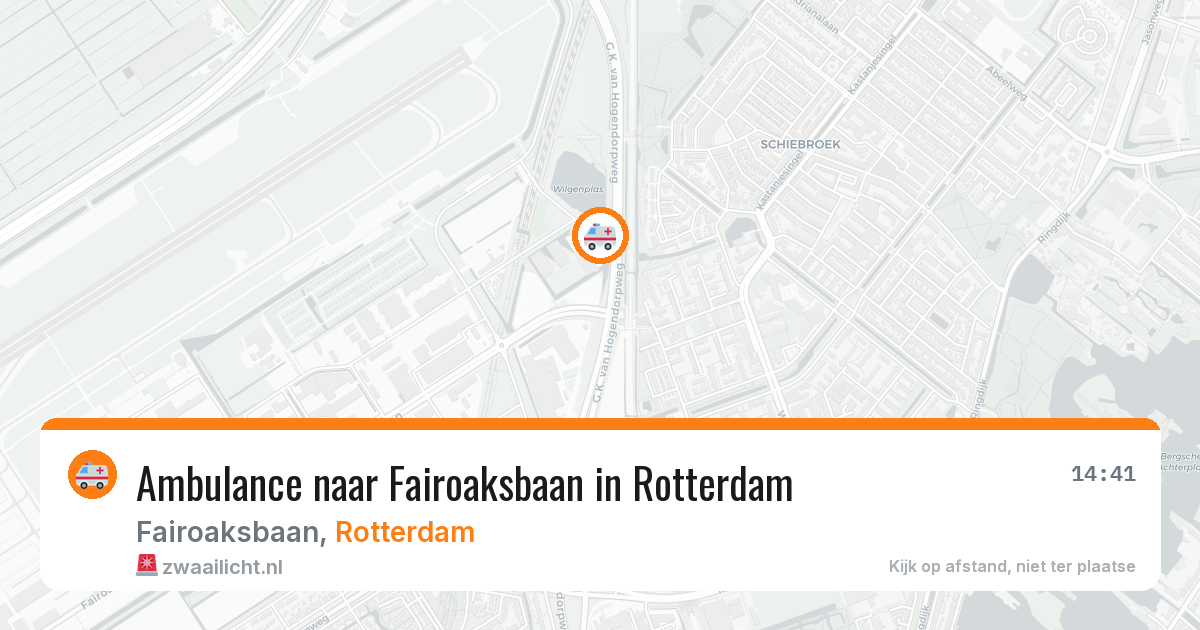 Ambulance naar Fairoaksbaan in Rotterdam — 8 feb 2026