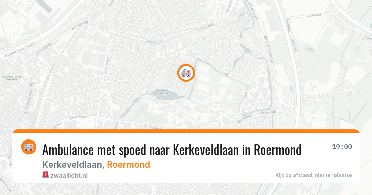 Ambulance met spoed naar Kerkeveldlaan in Roermond — 2 apr 2026