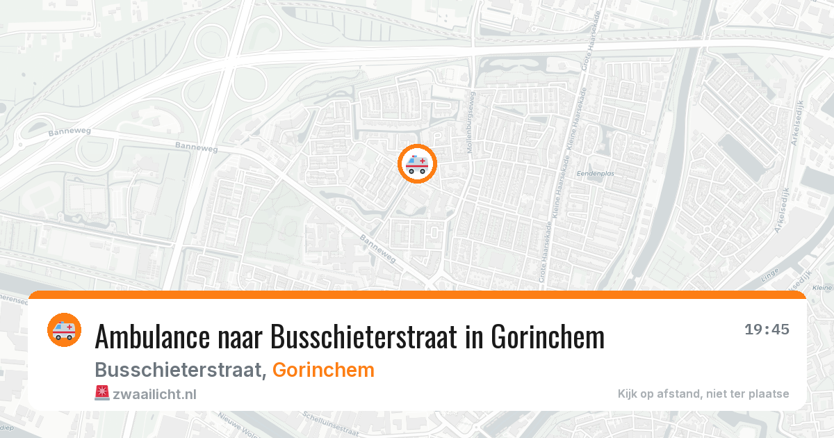 Ambulance naar Busschieterstraat in Gorinchem — 24 mei 2026