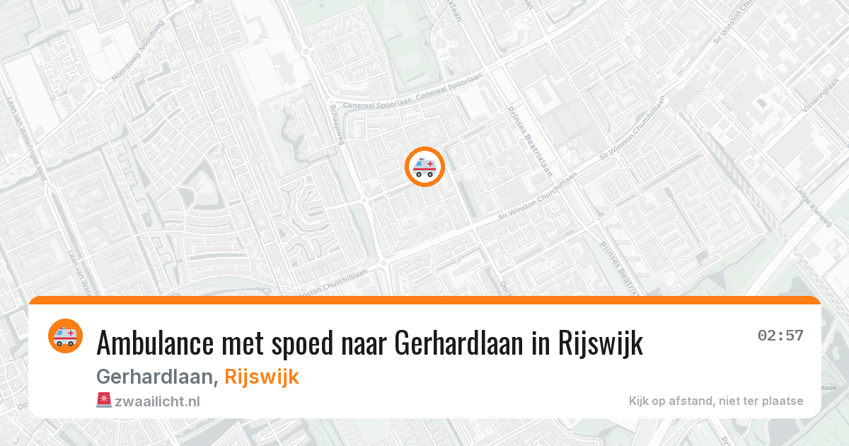 Ambulance met spoed naar Gerhardlaan in Rijswijk — 29 jul 2026