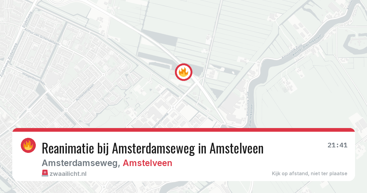 Reanimatie bij Amsterdamseweg in Amstelveen — 2 mrt 2026