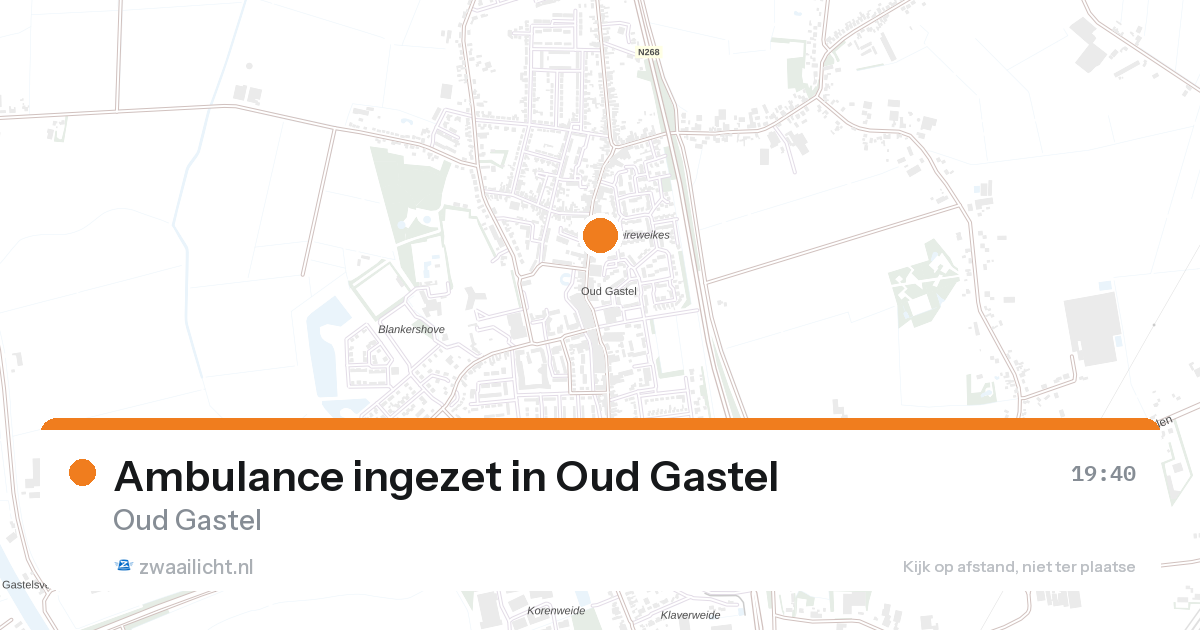 Ambulance ingezet in Oud Gastel — 27 jun 2026