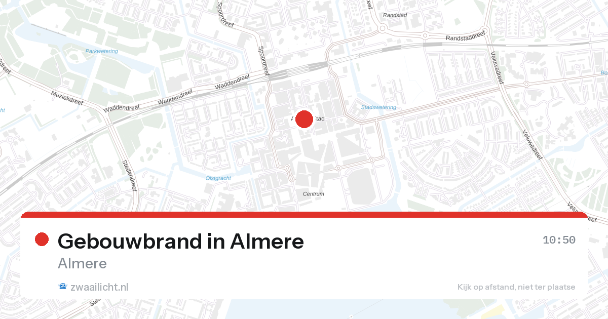 Gebouwbrand in Almere — 30 apr 2026