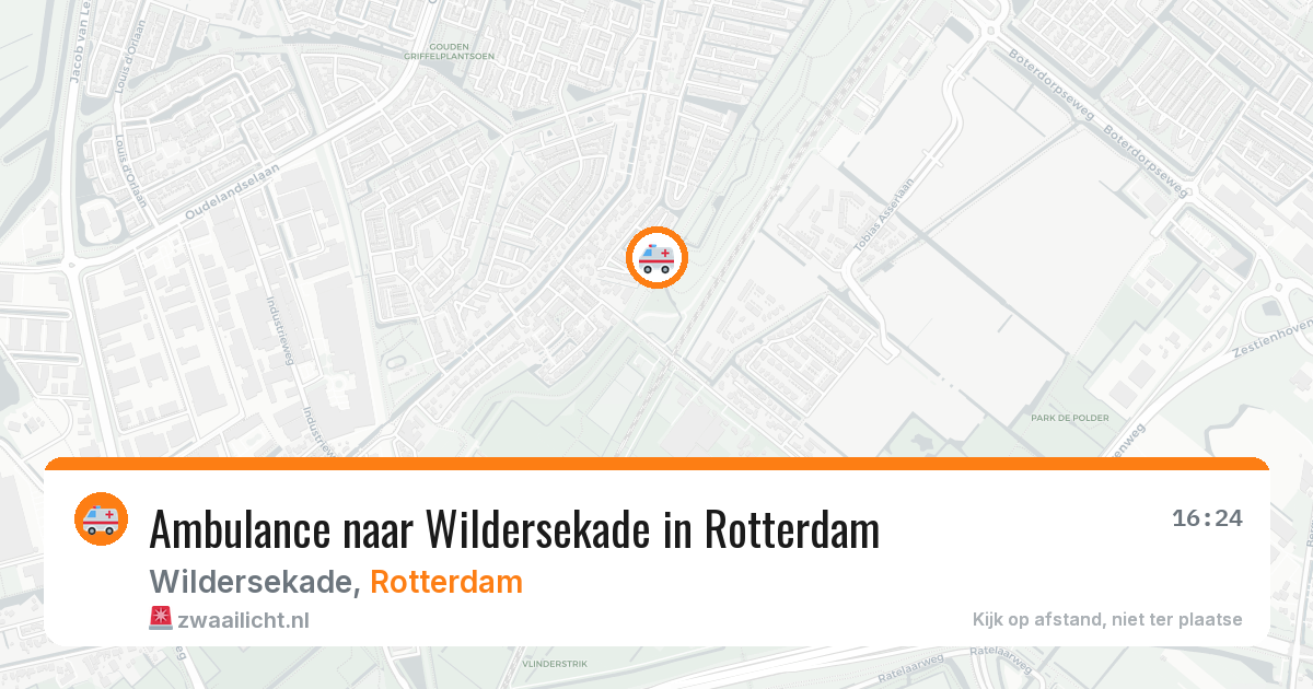 Ambulance naar Wildersekade in Rotterdam — 28 jul 2026