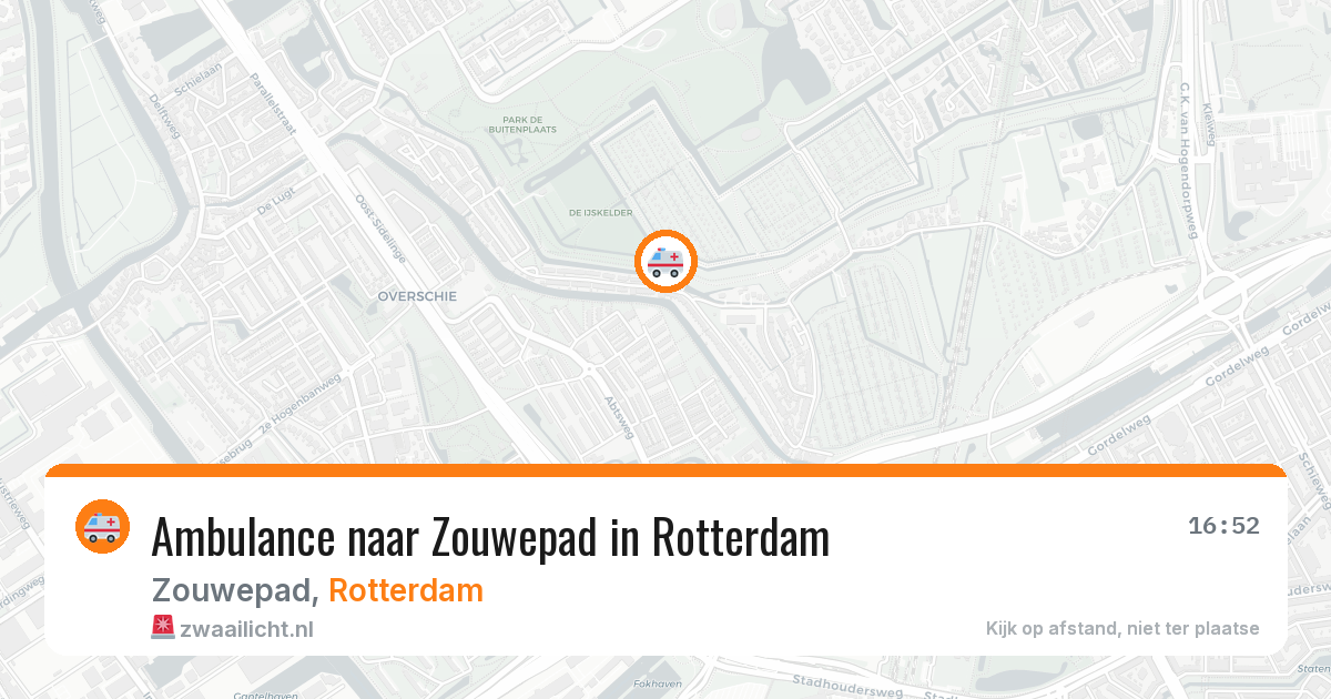 Ambulance naar Zouwepad in Rotterdam — 22 jun 2026