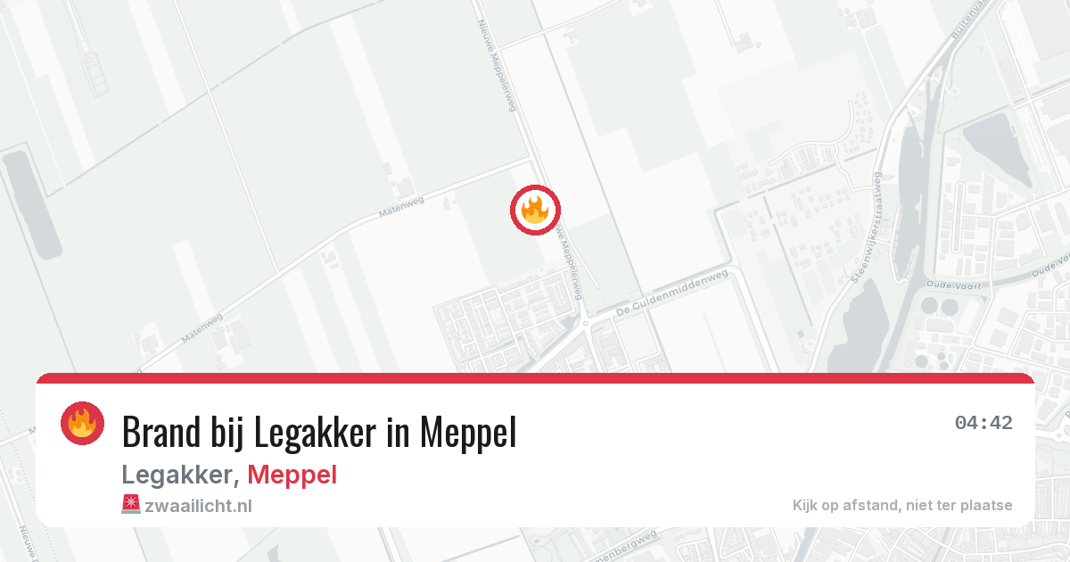 Brand bij Legakker in Meppel — 20 jun 2026