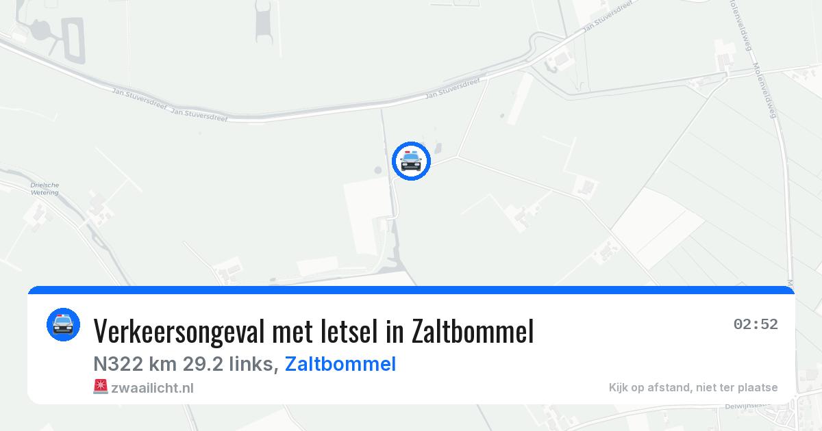 Verkeersongeval met letsel in Zaltbommel — 10 mrt 2026