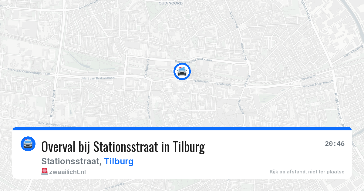 Overval bij Stationsstraat in Tilburg — 17 mei 2026
