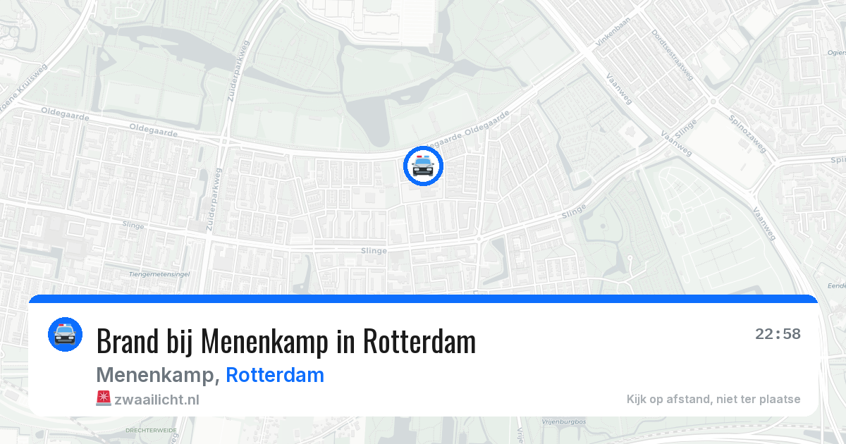 Brand bij Menenkamp in Rotterdam — 6 apr 2026