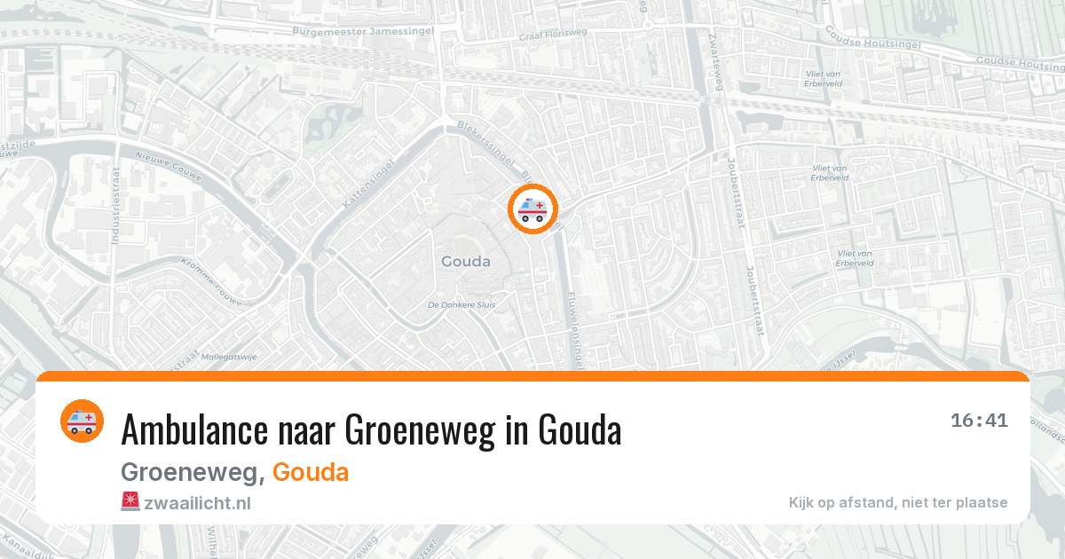 Ambulance naar Groeneweg in Gouda — 7 aug 2026