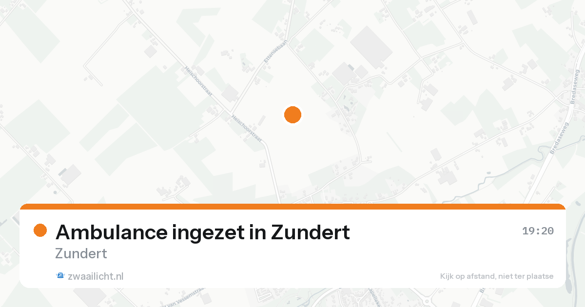 Ambulance ingezet in Zundert — 16 jun 2026