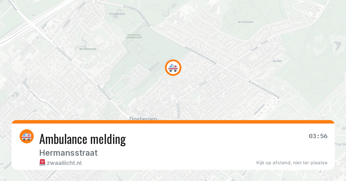 Ambulance melding — 29 jun 2026