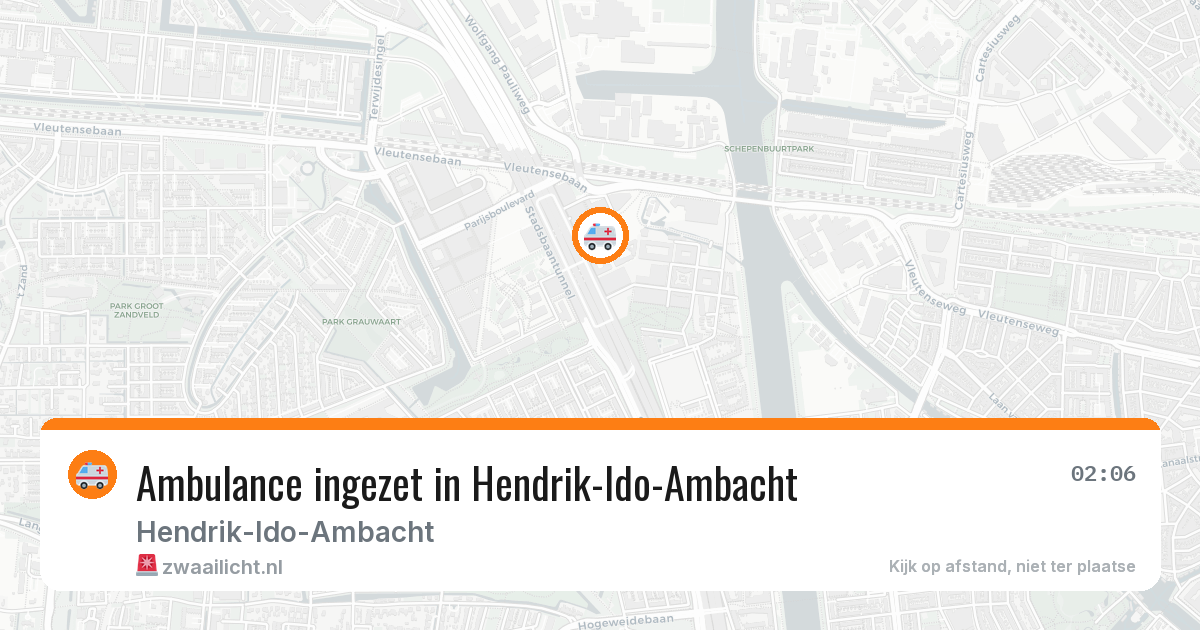 Ambulance ingezet in Hendrik-Ido-Ambacht — 11 aug 2026