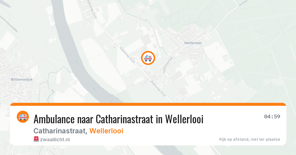 Ambulance naar Catharinastraat in Wellerlooi — 29 mei 2026