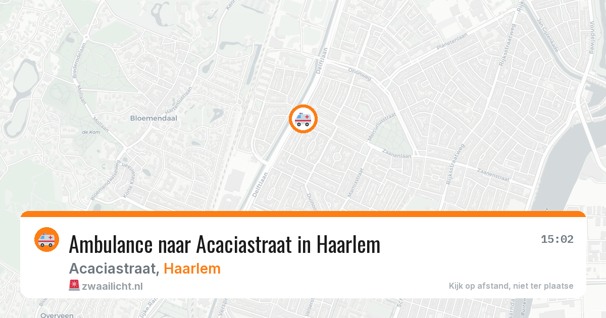 Ambulance naar Acaciastraat in Haarlem — 22 jun 2026