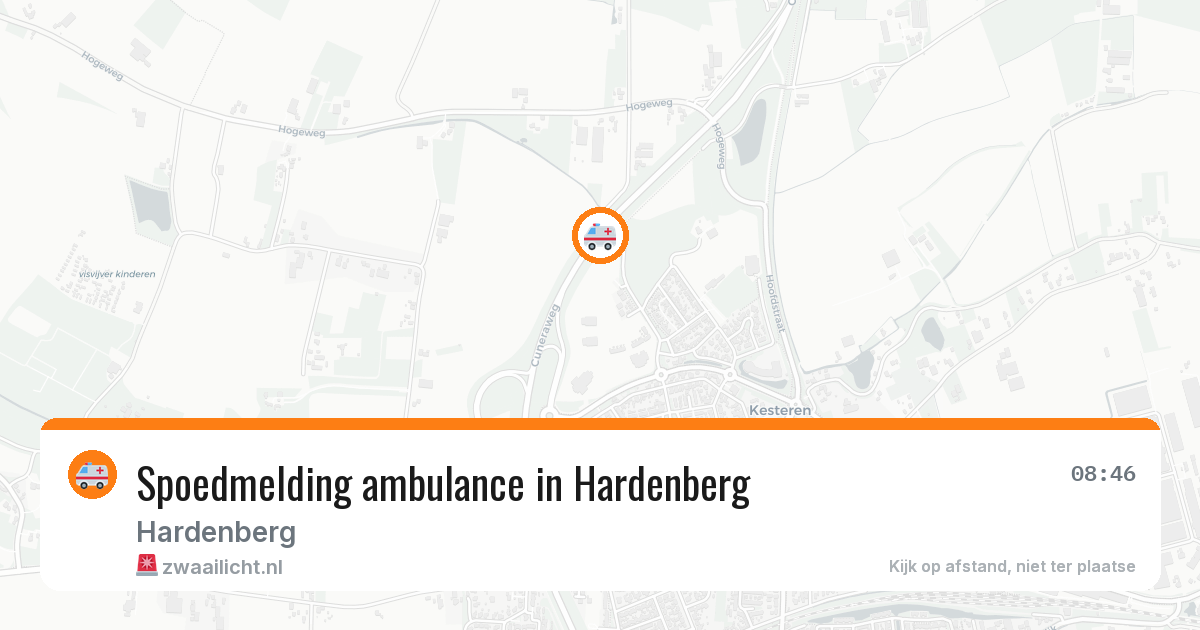 Spoedmelding ambulance in Hardenberg — 29 jan 2026
