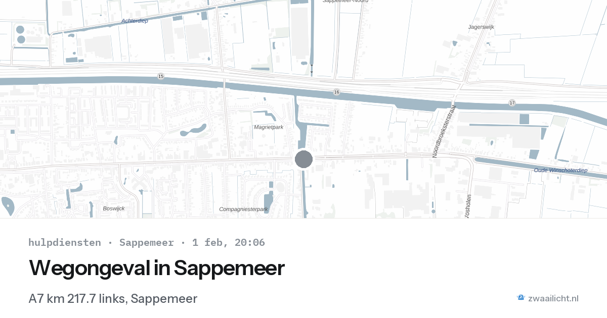 Wegongeval in Sappemeer — 1 feb 2026