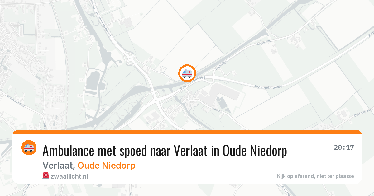Ambulance met spoed naar Verlaat in Oude Niedorp — 5 apr 2026