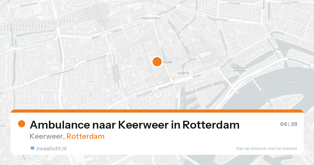 Ambulance naar Keerweer in Rotterdam — 22 aug 2026